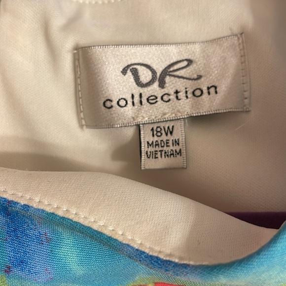 Beautiful multi color dress with white background - Picture 3 of 3